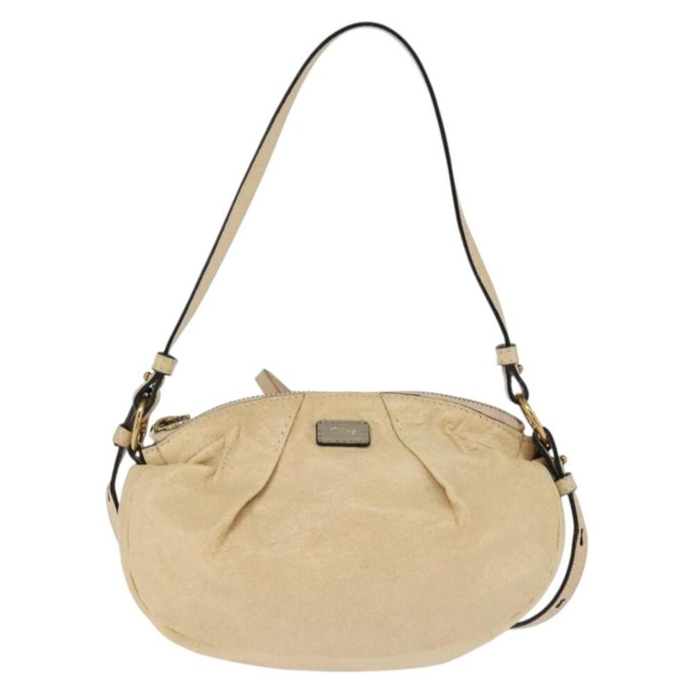 Chloe Vintage Leather Beige Leather Shoulder Bag Bag